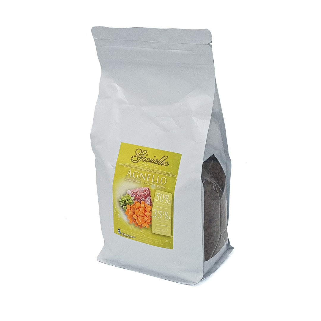 Gioiello Agnello con patate dolci e menta Mini - Cani < 10 Kg